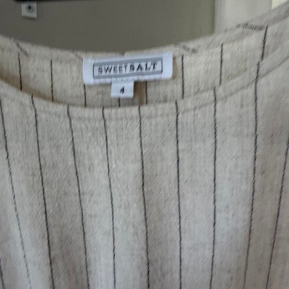 Sweetsalt Women's Cream and White Dress